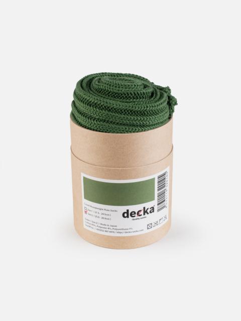 DEC-CAS-GRN Decka Cased Heavyweight Plain Socks - Green