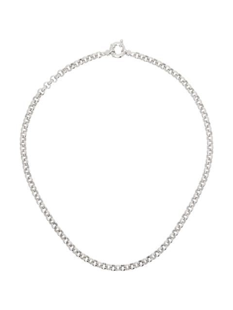 TOM WOOD Silver Thick Rolo Chain Necklace