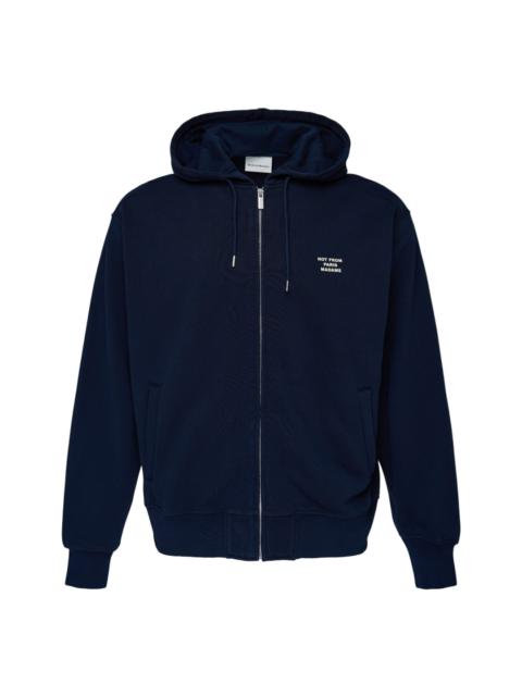 Drôle de Monsieur Slogan Zip Hoodie