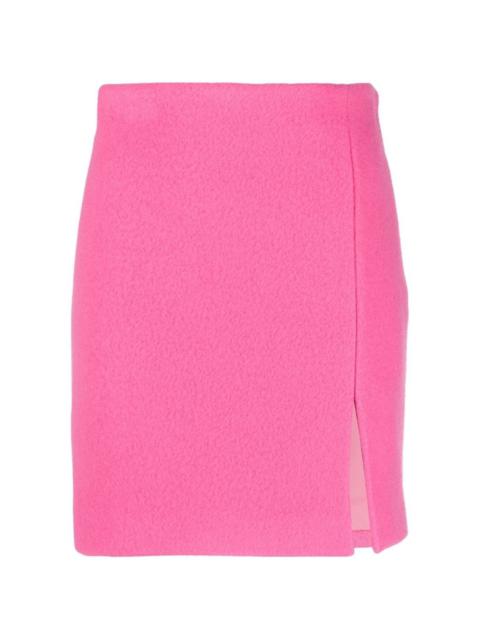 side-slit mini skirt