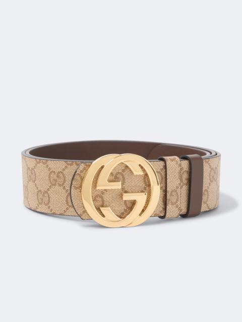 GUCCI GG canvas reversible belt