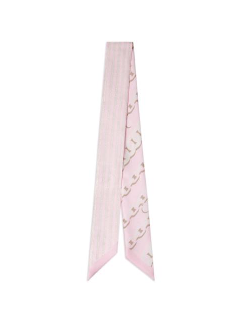 VERSACE chain link-print scarf