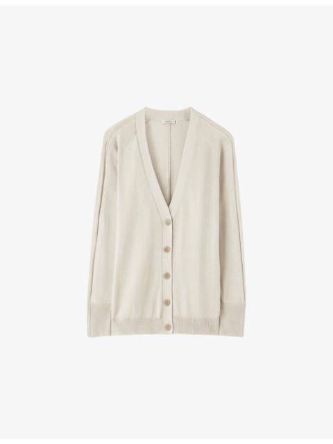 JOSEPH Gladi V-Neck Relaxed-Fit Silk Cardigan