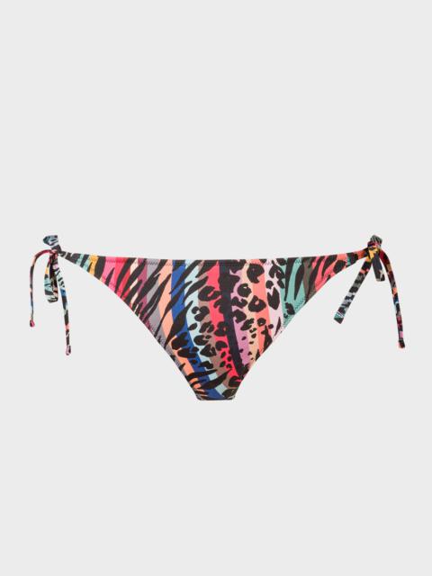 Paul Smith 'Zebra & Swirl' Tie-Side Bikini Bottoms