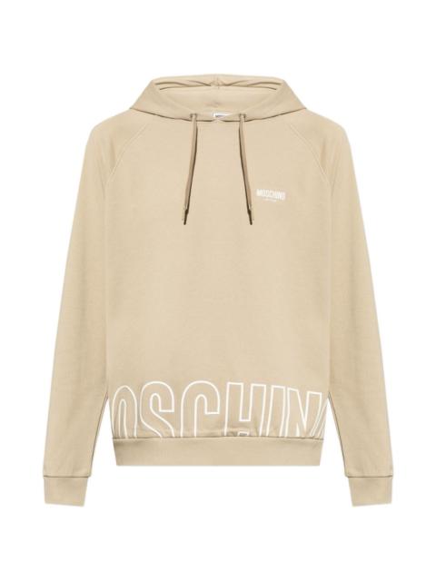 Moschino hooded graphic cotton hoodie