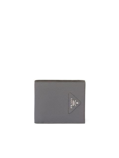 triangle-logo bi-fold wallet