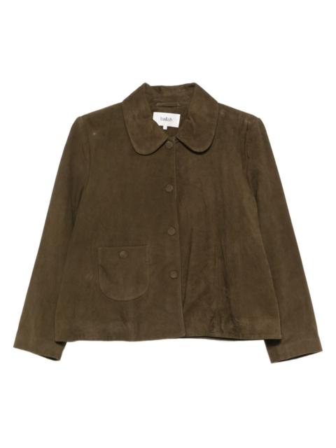 ba&sh classic-collar leather jacket