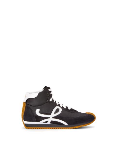 Loewe High top Flow runner in nylon and calfskin