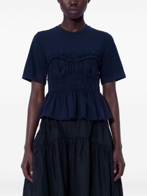 CECILIE BAHNSEN Vilde ruched short-sleeve T-shirt