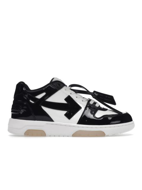 OFF-WHITE Out Of Office OOO Low Tops Patent Black White