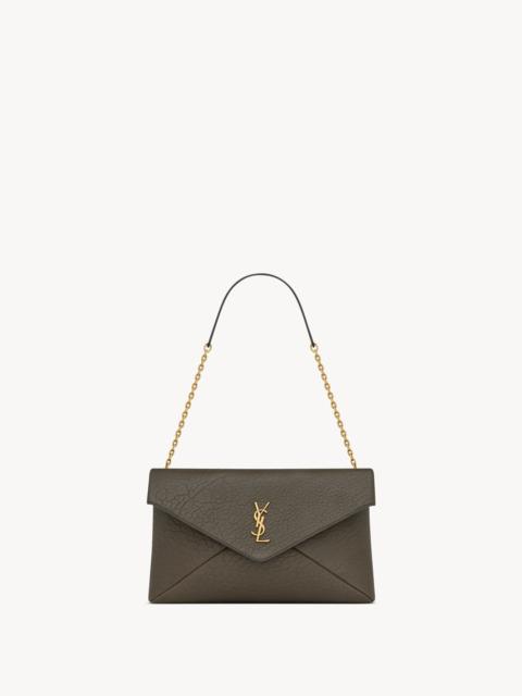 SAINT LAURENT CASSANDRE POUCH ON CHAIN IN LAMBSKIN