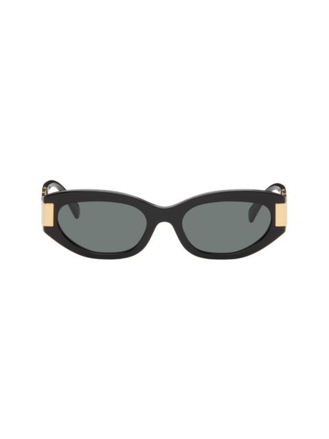 VERSACE Black Greca Cat-Eye Sunglasses