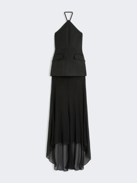 Sportmax Bi-material dress - black