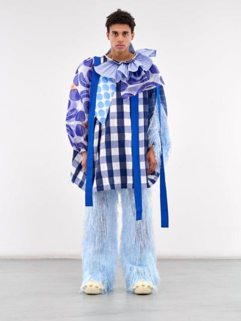 Walter Van Beirendonck Patchwork Graphic Draped Jacket