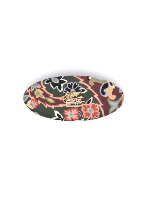 Etro floral-print hair clip