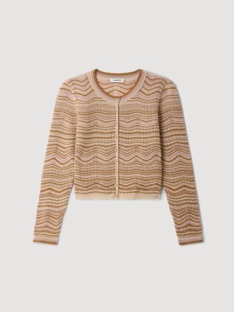 Sandro DECORATIVE KNIT CARDIGAN