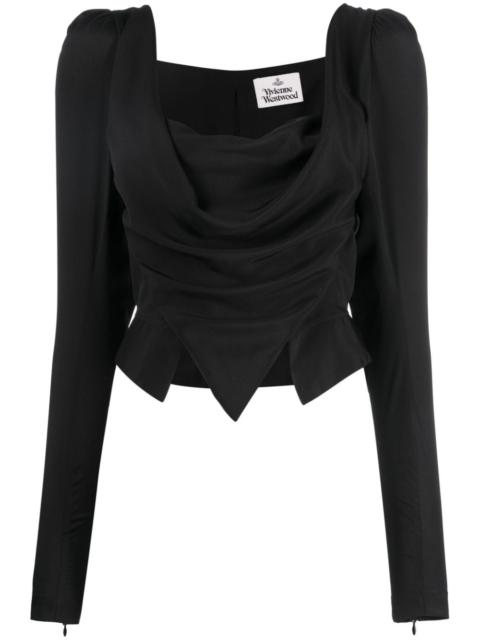 Vivienne Westwood draped asymmetric top