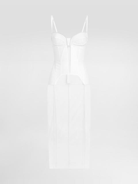 Dolce & Gabbana Tulle calf-length dress with corset details