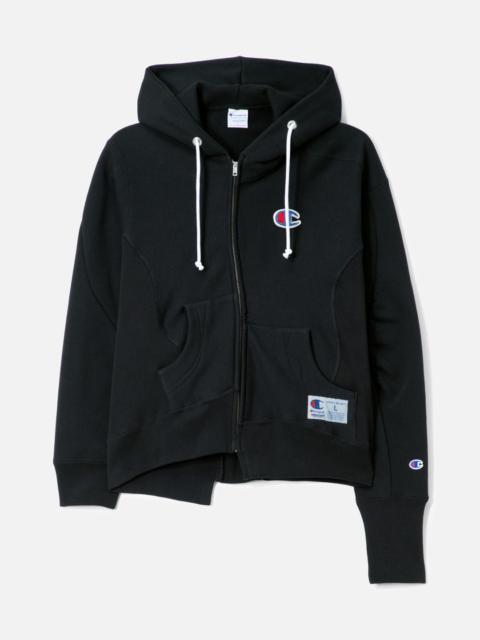UNDERCOVER UNDERCOVER X CHAMPION UC2E1802-1 CURVED ZIP-UP HOODIE
