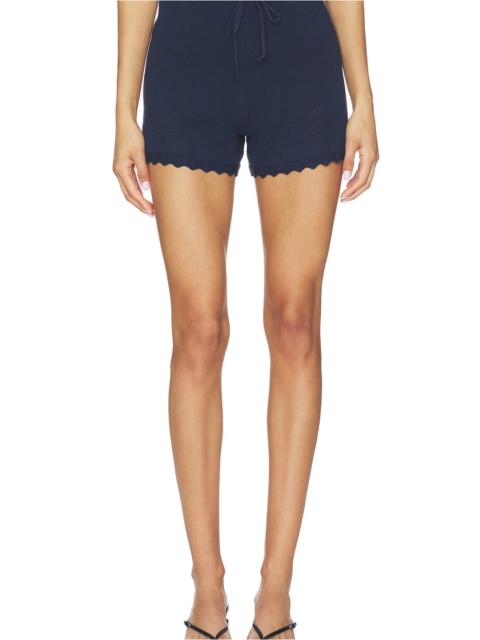 525 america Rosalia Lace Hem Shorts