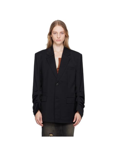 lesugiatelier Black Two-Button Blazer