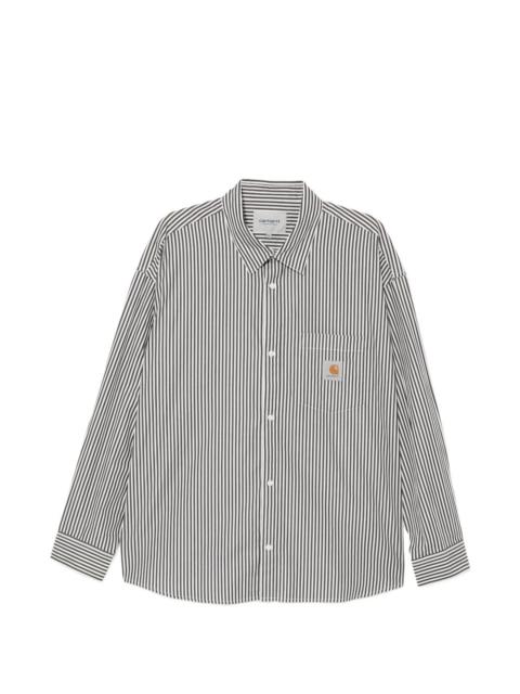 Carhartt L/S Daldry striped-pattern chest-pocket shirt