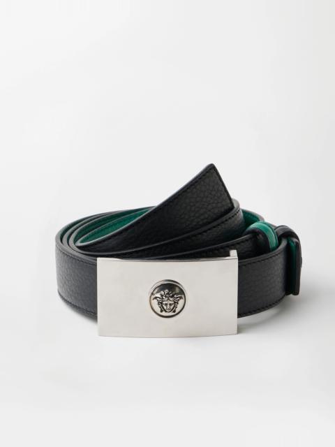 VERSACE Reversible Leather Belt 3 cm