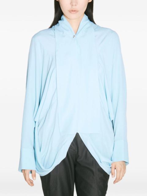 Kiko Kostadinov draped shirt