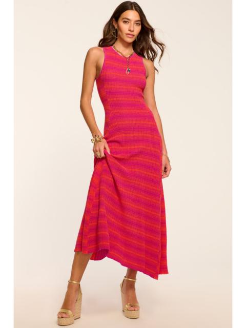 RAMY BROOK Nora Textured Knit High Neck Dress