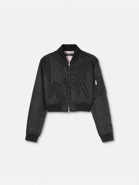 VERSACE Cropped Bomber Jacket