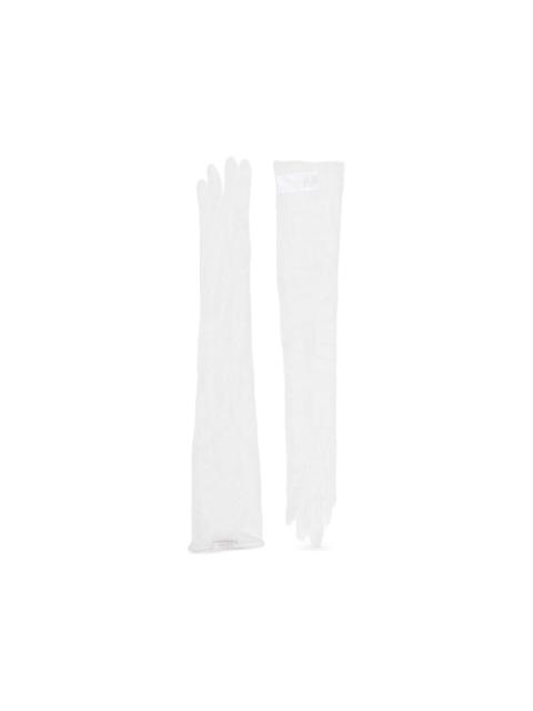 Oséree floral-lace gloves
