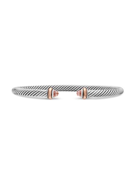 DAVID YURMAN Women's Cable Classics Color Bracelet with Morganite and 18K Rose Gold - Morganite