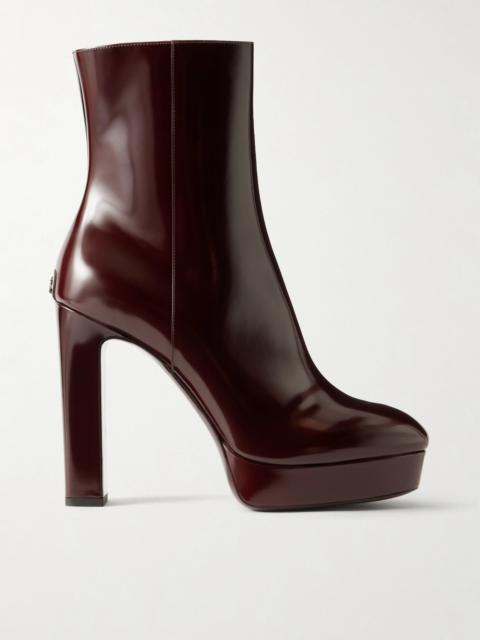 JIMMY CHOO Marene 120 Polished Leather Boots