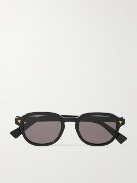 Bottega Veneta Round-Frame Recycled-Acetate Sunglasses