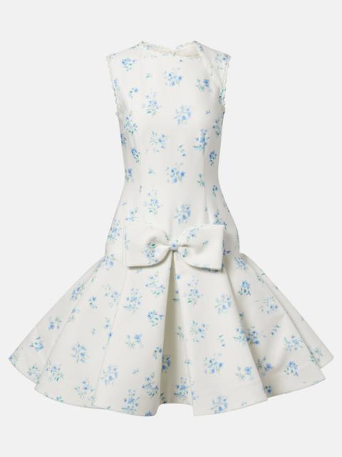 SHUSHU/TONG Floral cotton and silk minidress
