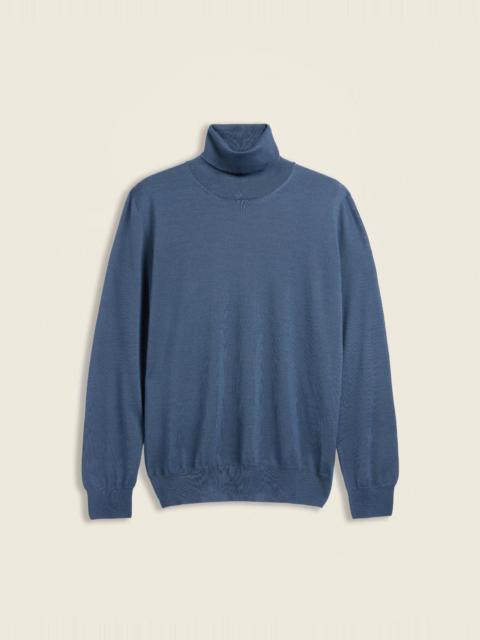 SLOWEAR Slim fit cashmere and silk turtleneck sweater