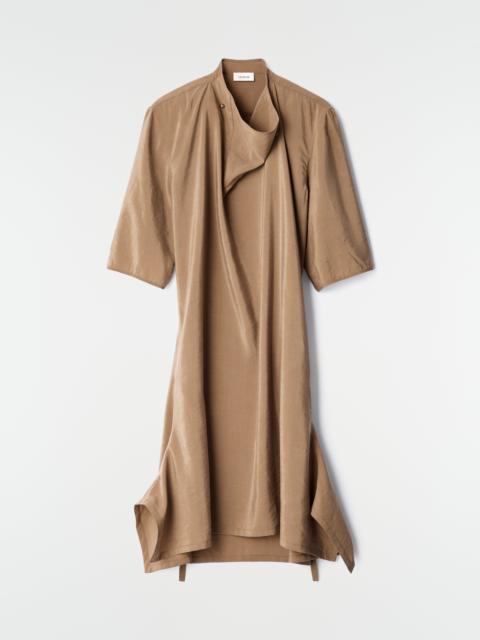 Lemaire SOFT-COLLAR DRESS IN DRY SILK