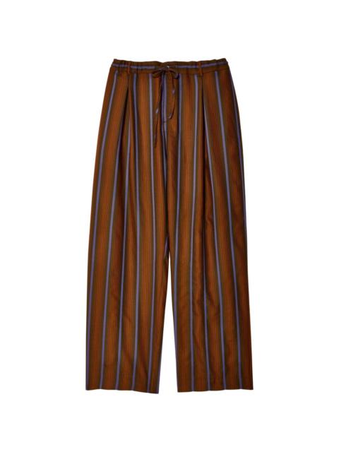WALES BONNER Chorus striped wool trousers