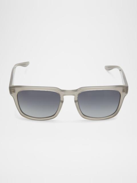 BARTON PERREIRA Men's Hamilton Keyhole Bridge Square Sunglasses
