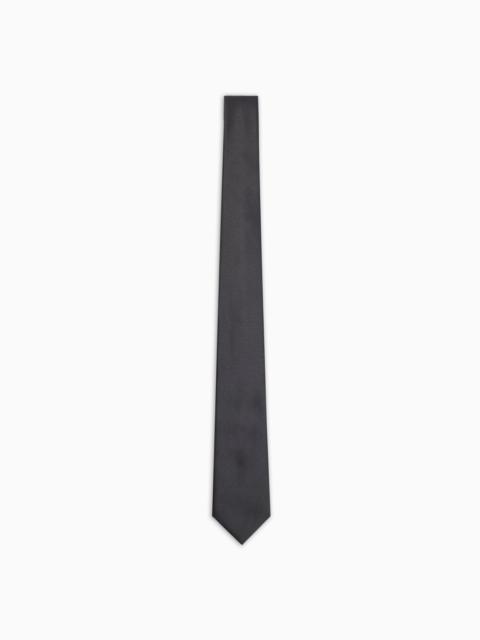 EMPORIO ARMANI Ottoman-style pure silk tie