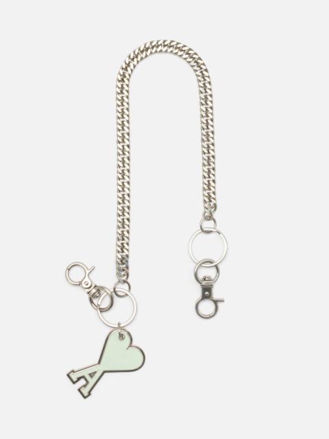 AMI Paris Plain Ami De Coeur Chain Keyring