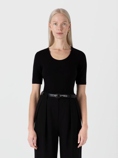 Sunspel Stretch Cotton Scoop Top
