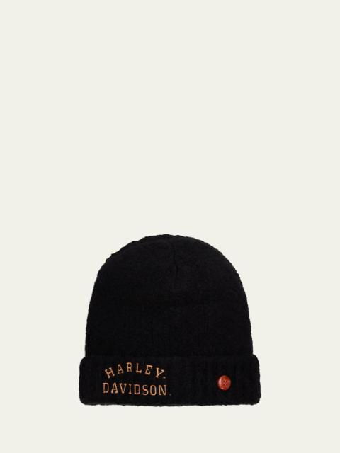 God’s True Cashmere x Harley-Davidson Men's Boucle Cashmere Beanie