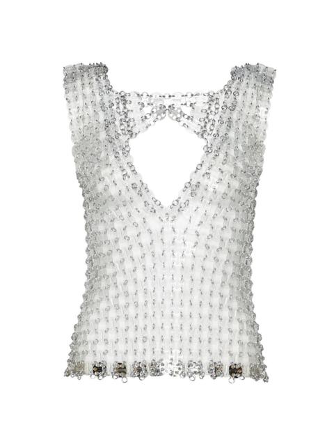 V-Neck Transparent Top