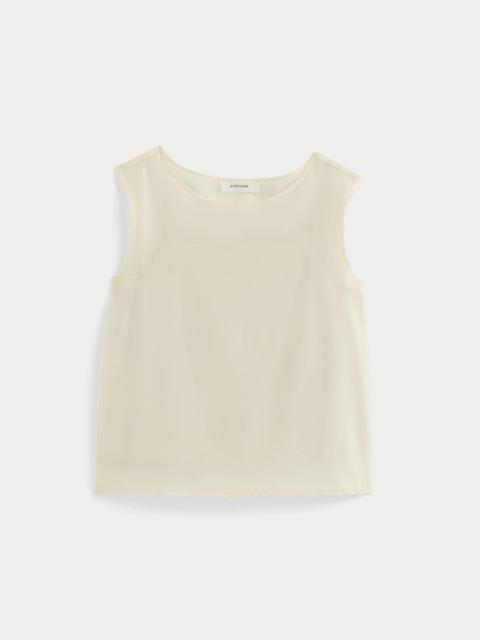 EVERLANE SLEEVELESS TOP IN COTTON-SILK ORGANZA
