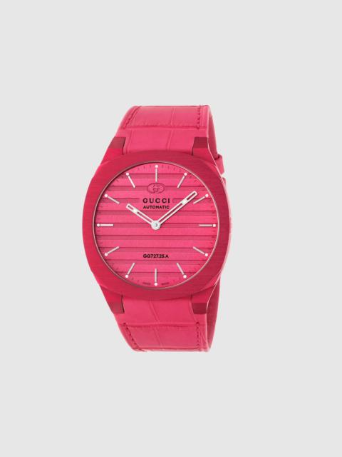 GUCCI: G-Timeless watch case 38 mm with the engraved GG monogram - Pink