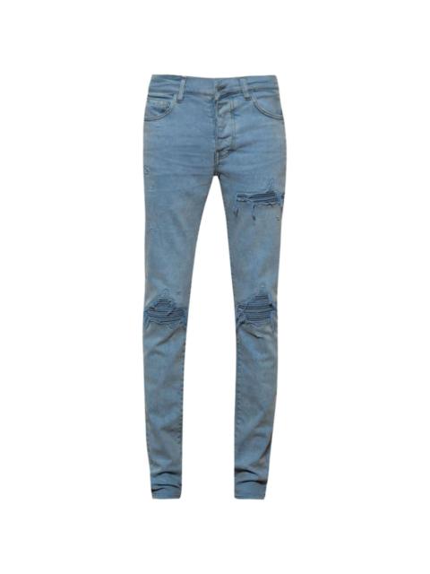 MX1 mesh-embellishment jeans