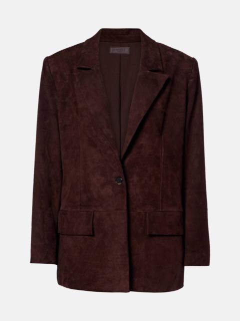 Suede blazer