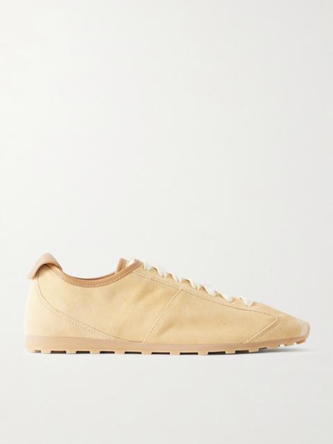 JACQUEMUS Les Tennis suede sneakers Beige