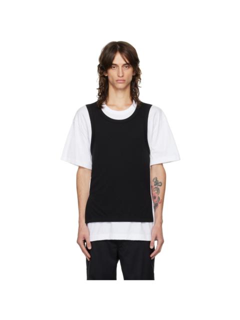 Comme des Garçons Homme Plus Black & White Layered T-Shirt